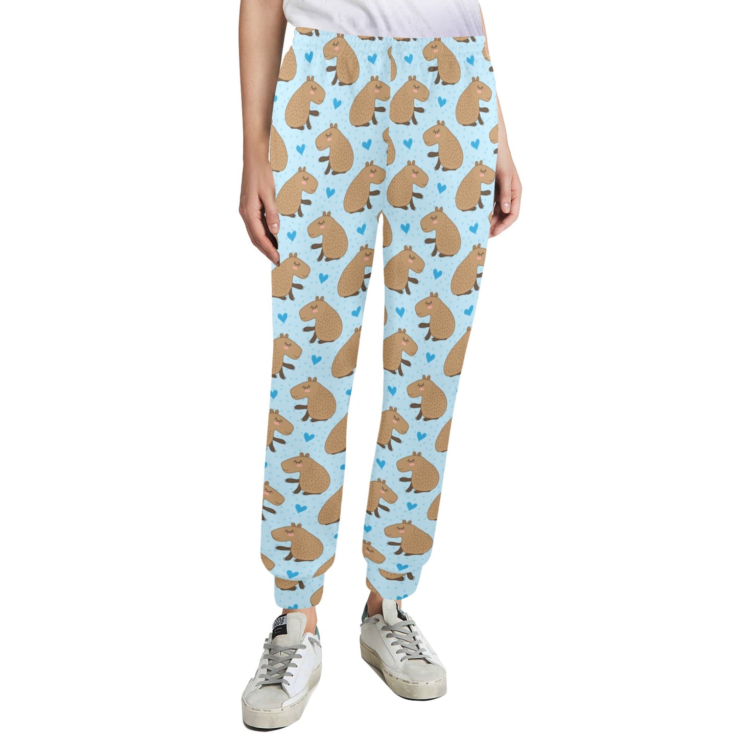 Capybara Pattern Print Design 01 Women's Casual Track Pants