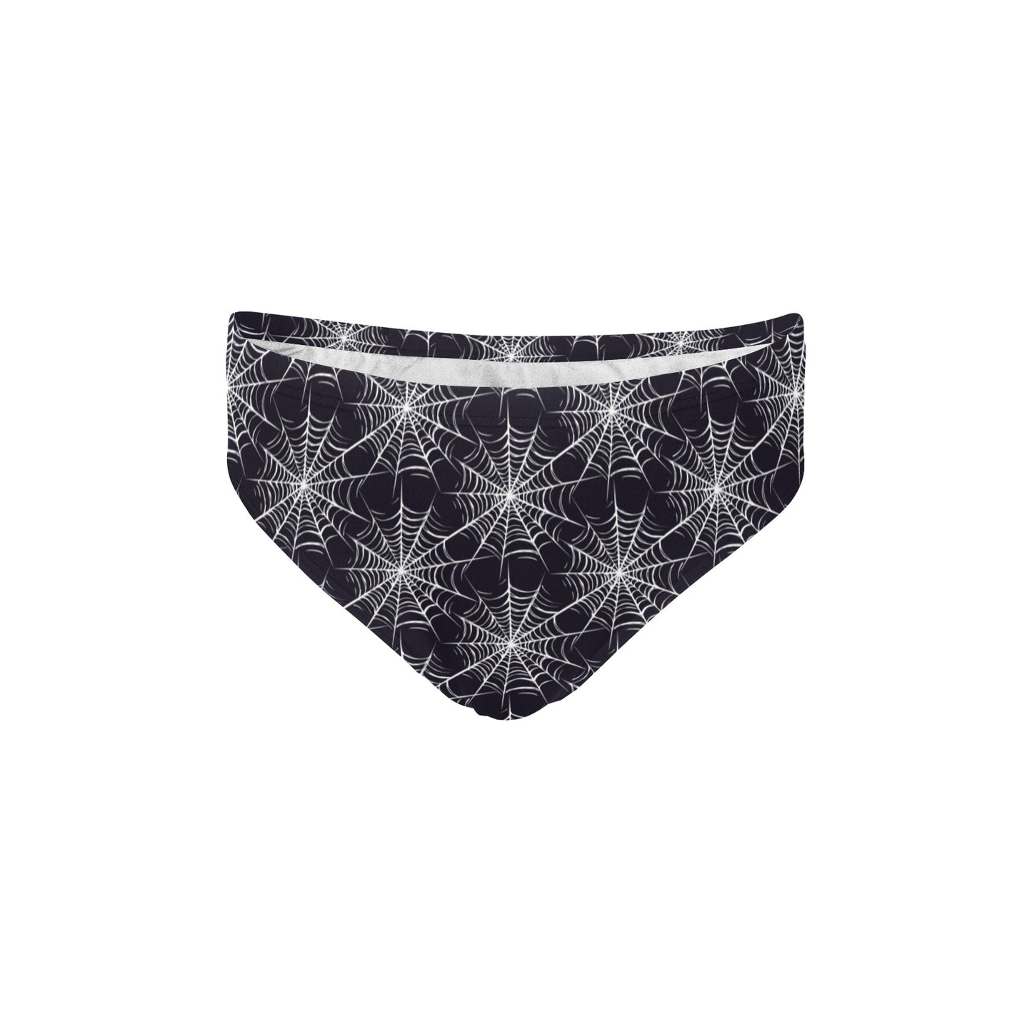 Spider Web Print Design LKS303 Men's Swimming Briefs