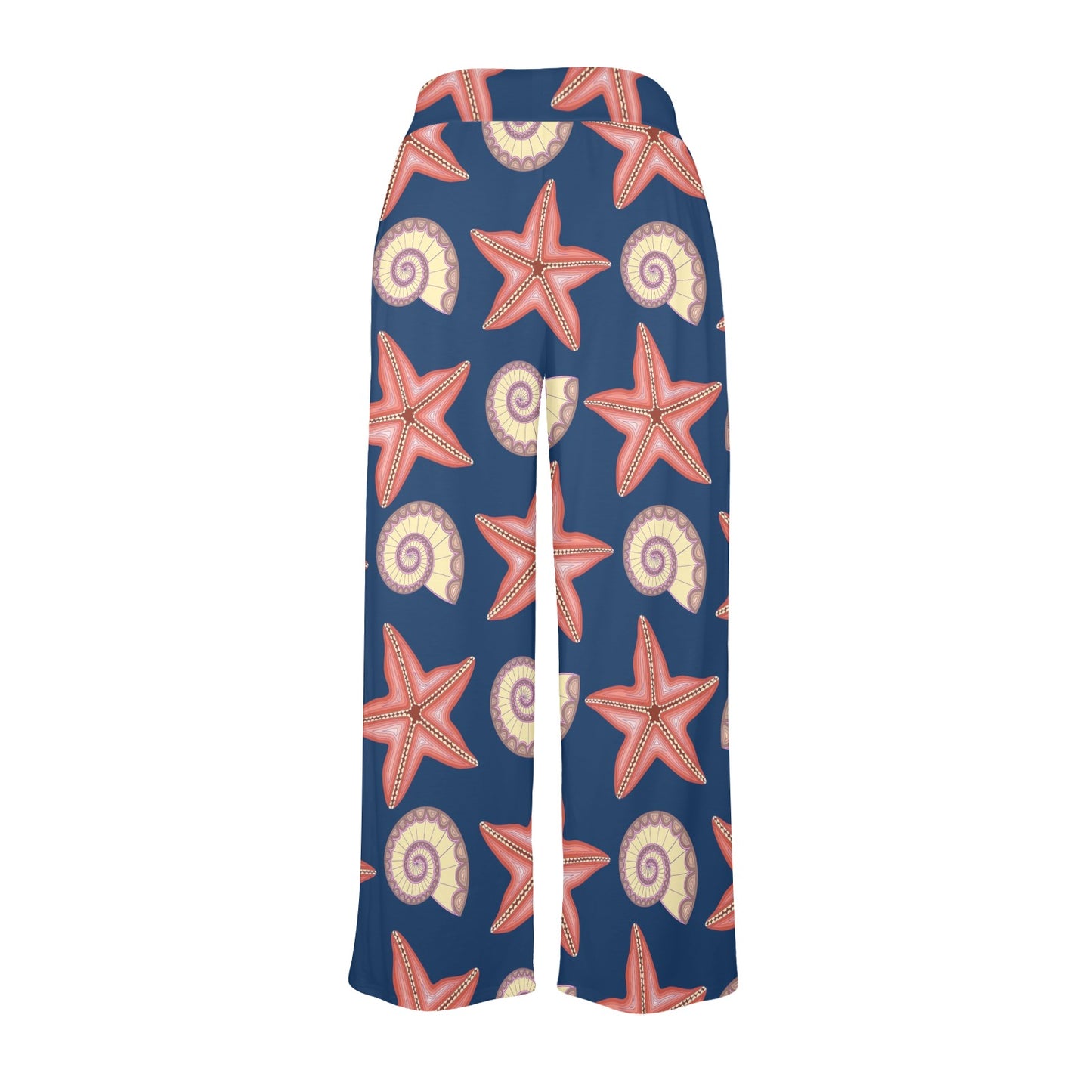 Starfish Pattern Print Design 03 Women's Wide Leg Lounge Pants