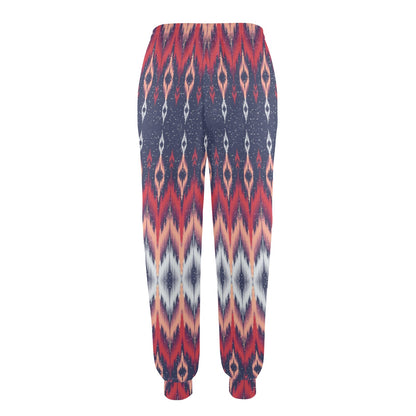 Ikat Print Design LKS401 Women's Casual Track Pants