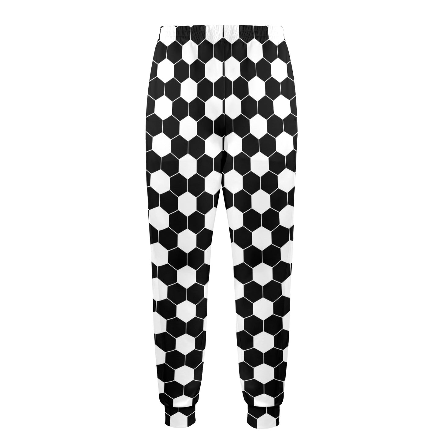 Hexagonal black white Design Print Pattern JJ0341 Men's Casual Track Pants