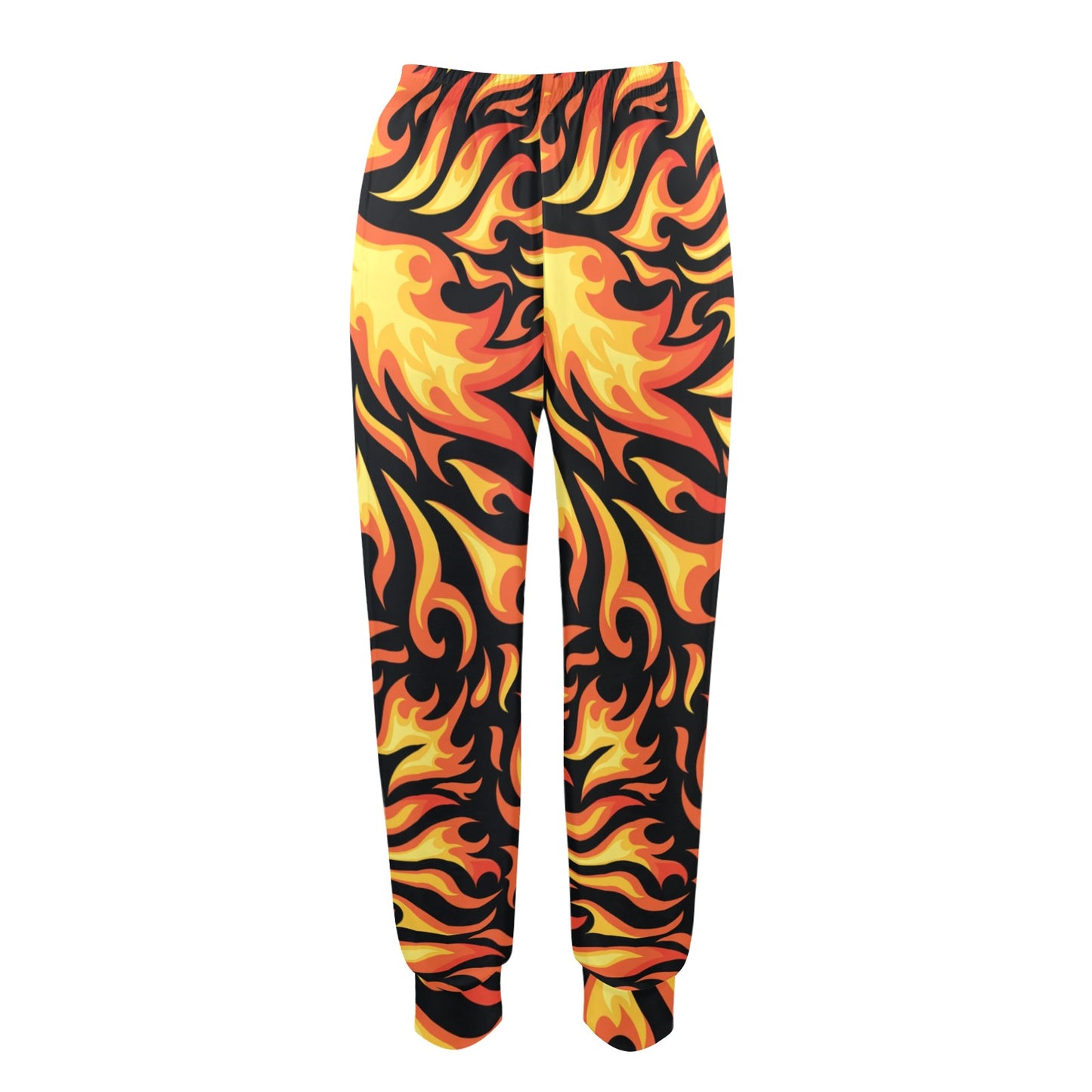 Flame Fire Design Pattern Women's Casual Track Pants