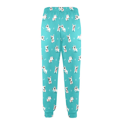 Bull Terriers Pattern Print Design 07 Men's Casual Track Pants