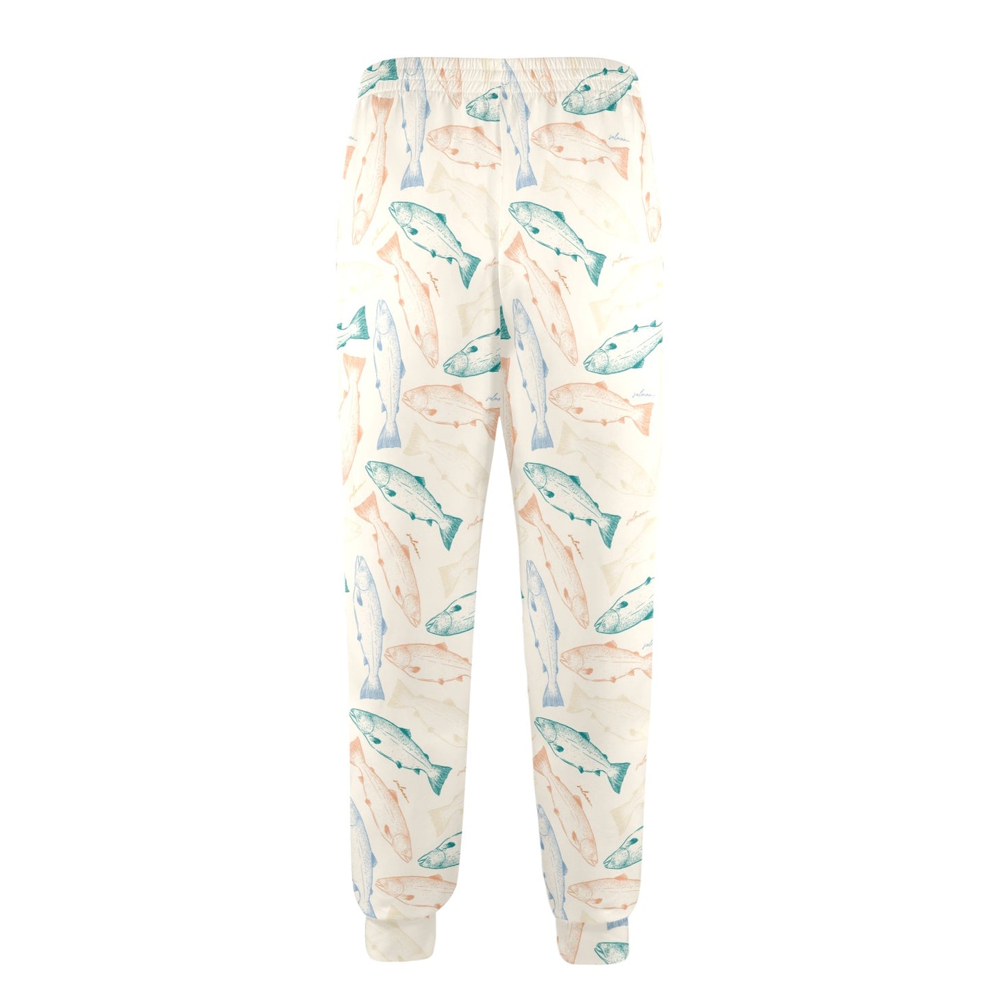 Salmon Fish Print Design LKS305 Men's Casual Track Pants