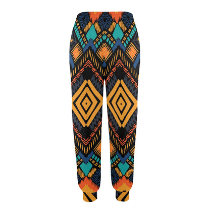 Kente Pattern Print Design 05 Women's Casual Track Pants