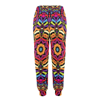 Kaleidoscope Pattern Print Design 01 Women's Casual Track Pants