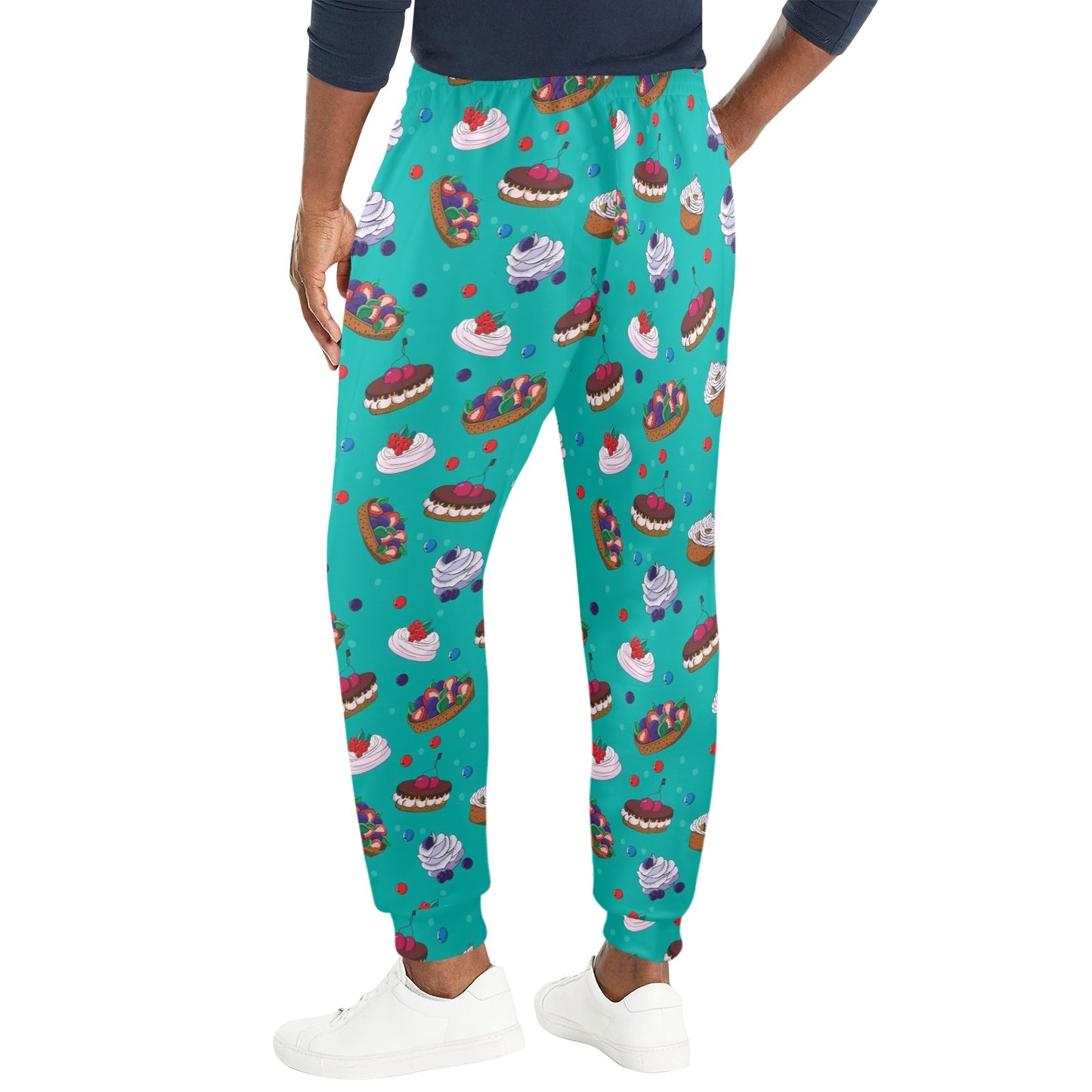 Cake Pattern Print Design 07 Men's Casual Track Pants