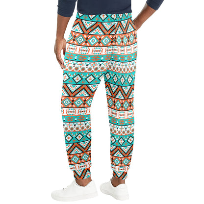 Navajo Style Print Pattern Men's Casual Track Pants