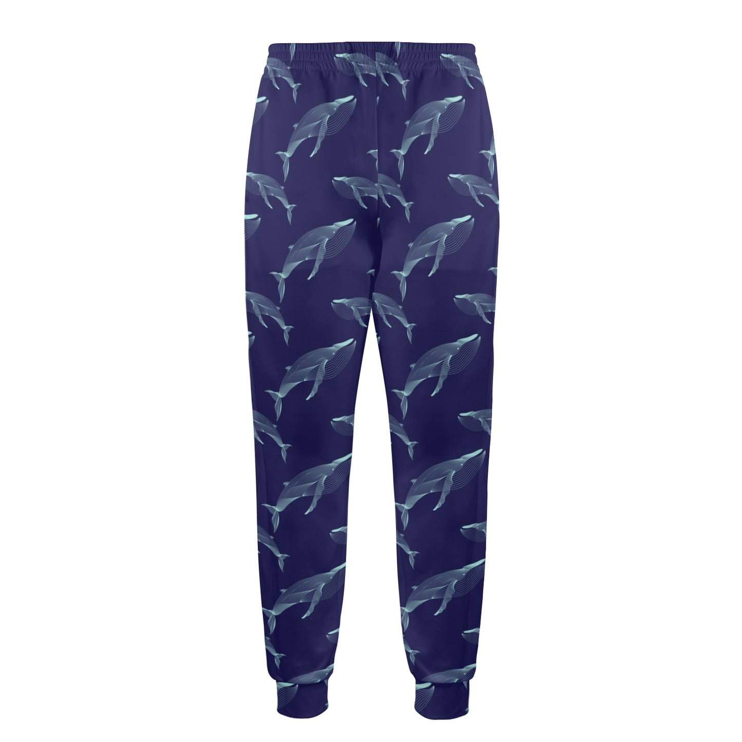 Blue Whale Print Design LKS402 Men's Casual Track Pants
