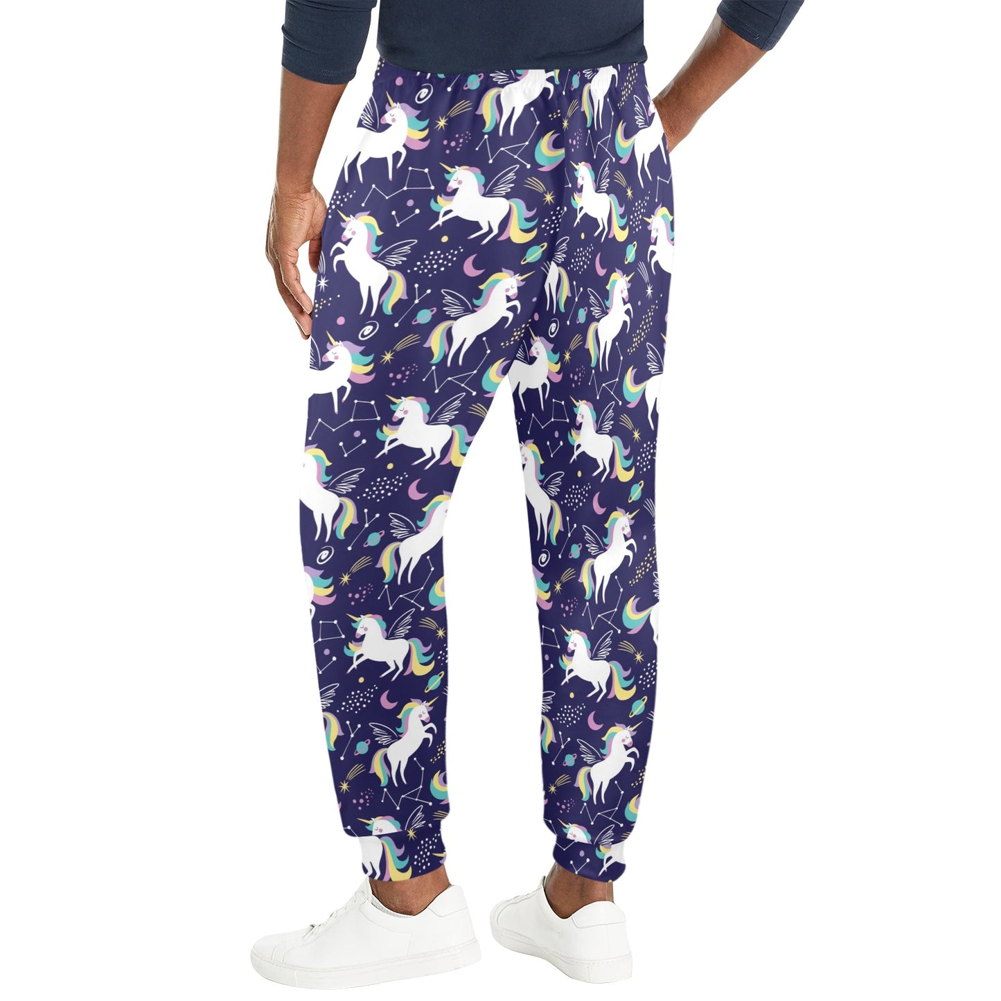 Unicorn Print Design LKS305 Men's Casual Track Pants