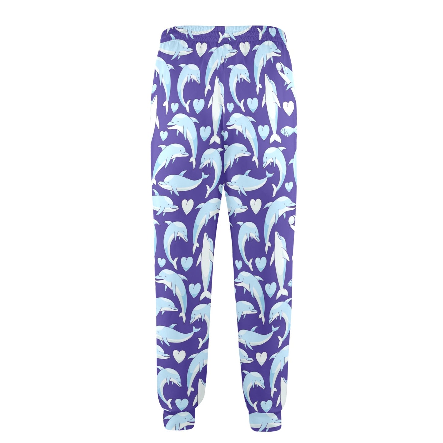 Dolphin Smile Print Pattern Men's Casual Track Pants