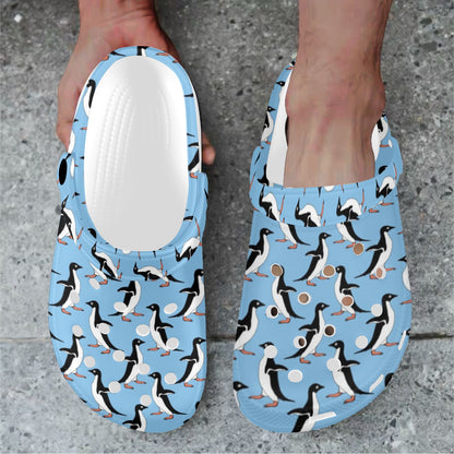 Penguin Dance Pattern Unisex Clogs Shoes
