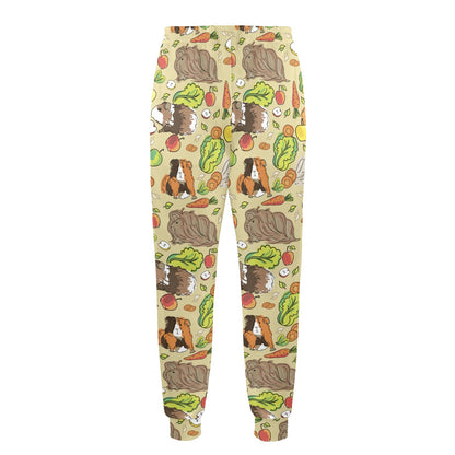 Guinea Pig Pattern Print Design 02 Men's Casual Track Pants
