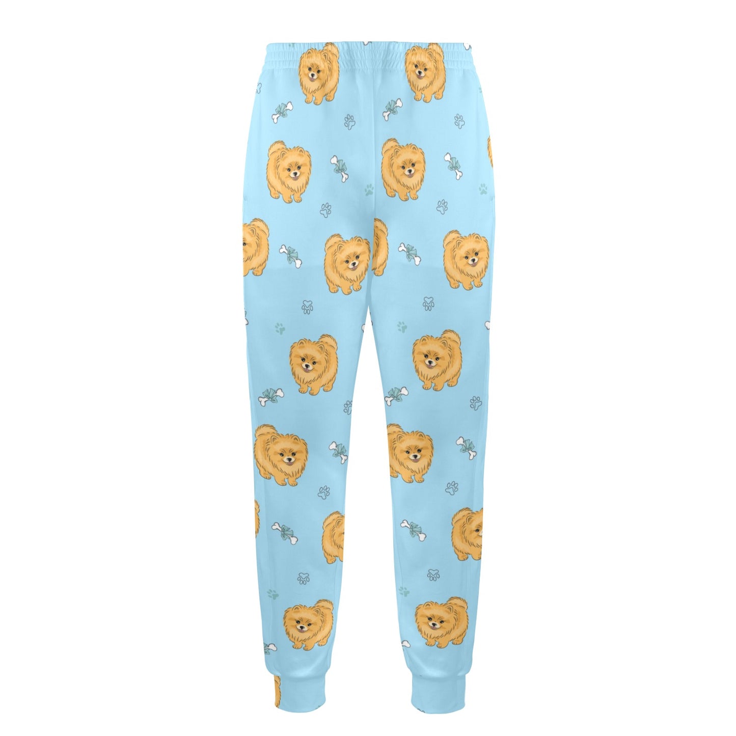 Pomeranians Pattern Print Design A03 Men's Casual Track Pants
