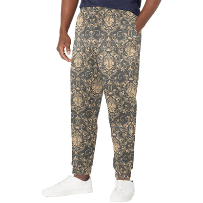 Damask Elegant Luxury Print Pattern Men's Casual Track Pants