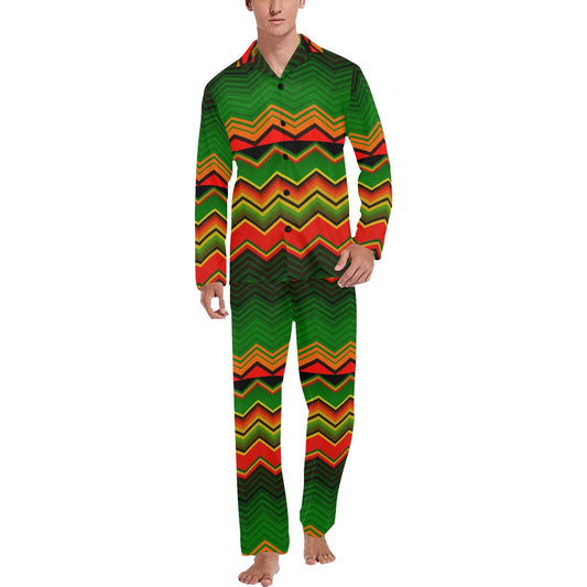 Serape Print Design LKS306 Men's Long Pajama Set