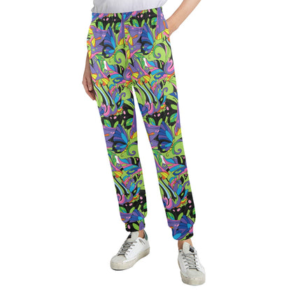 Psychedelic Trippy Mushroom Themed Women's Casual Track Pants
