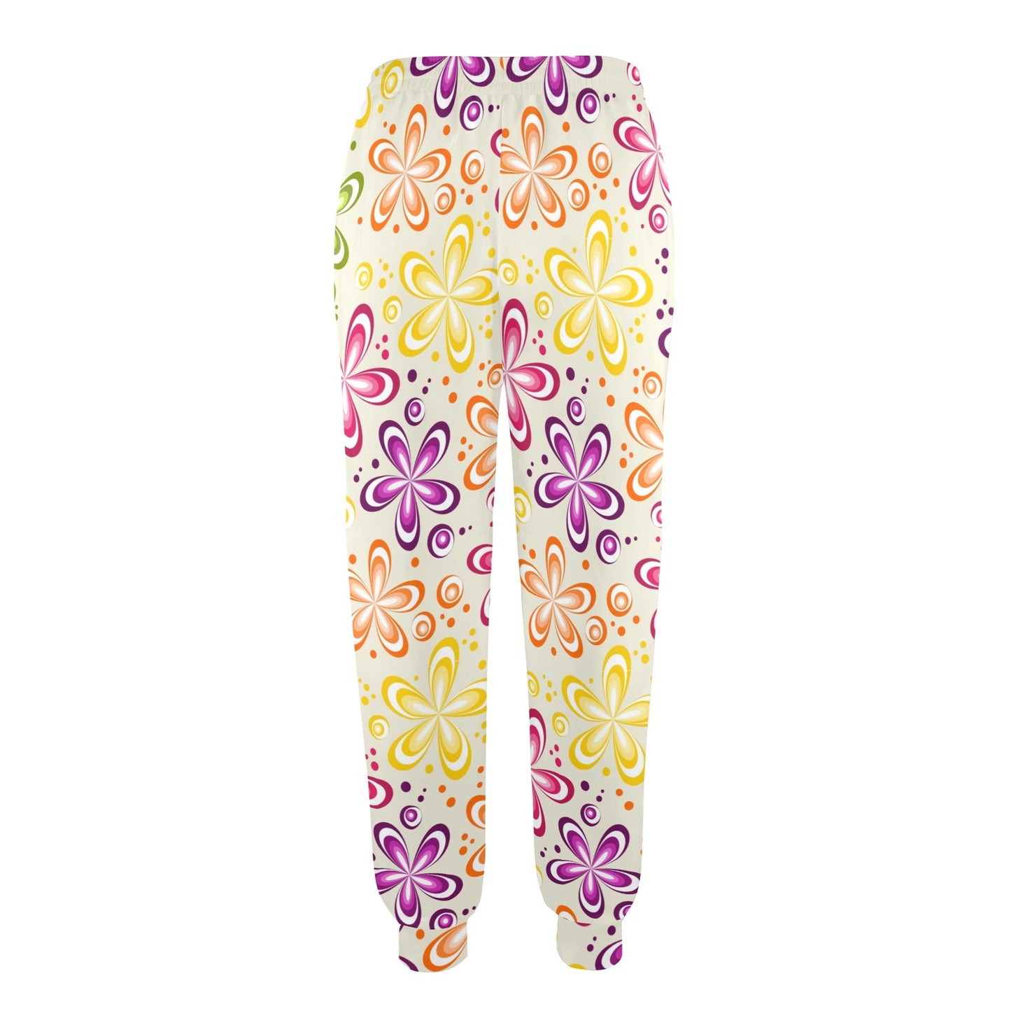 Flower Power Colorful Design Print Women's Casual Track Pants