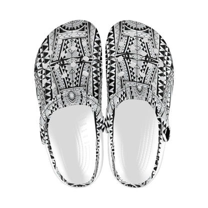Polynesian Tattoo Design Unisex Clogs Shoes