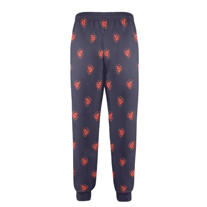 scarab beetle Design Print Pattern JJ0377 Men's Casual Track Pants