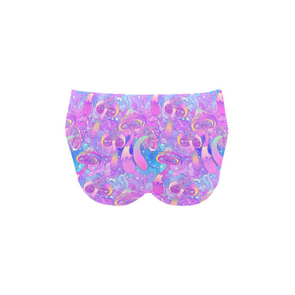 Psychedelic Trippy Mushroom Print Men's Swimming Briefs
