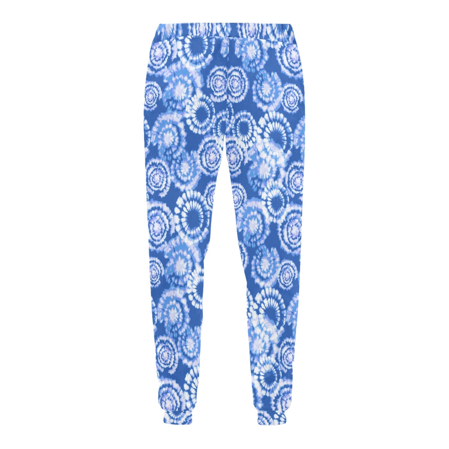 Tie Dye Blue Design Print Men's Sweatpants