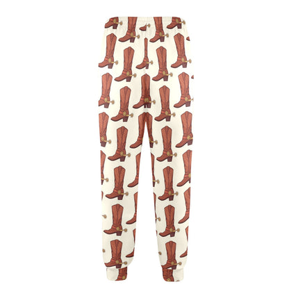 Cowboy Pattern Print Design 06 Men's Casual Track Pants