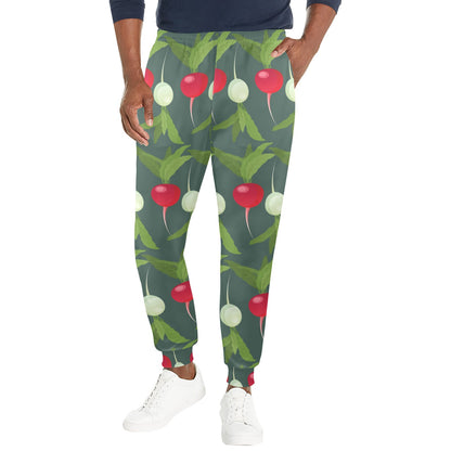 Radish Pattern Print Design A03 Men's Casual Track Pants