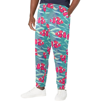 Clownfish Pattern Print Design 02 Men's Casual Track Pants