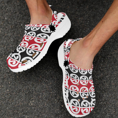 Maori Classic Themed Design Print Unisex Clogs Shoes