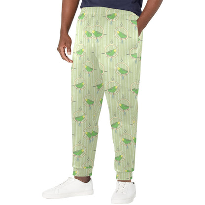Budgerigar Pattern Print Design 02 Men's Casual Track Pants