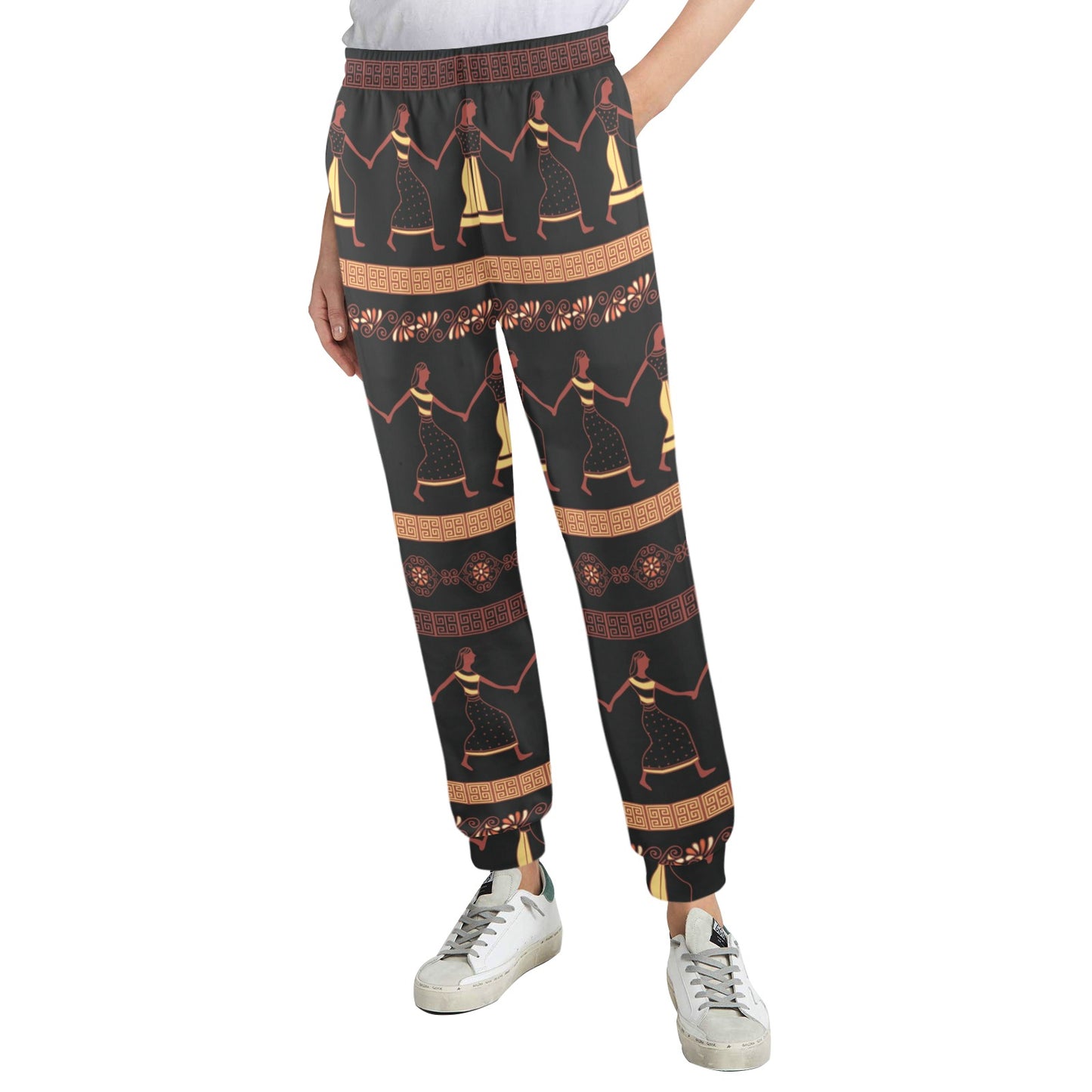 Ancient Greek Human Print Design LKS306 Women's Casual Track Pants