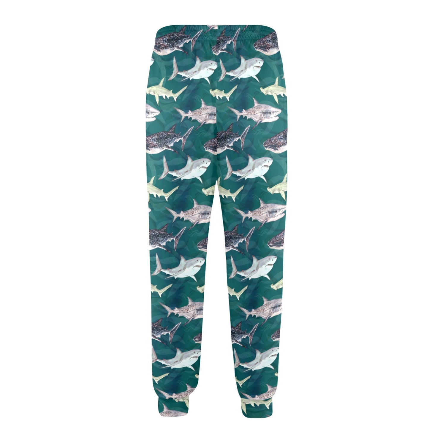 Shark Style Print Men's Casual Track Pants