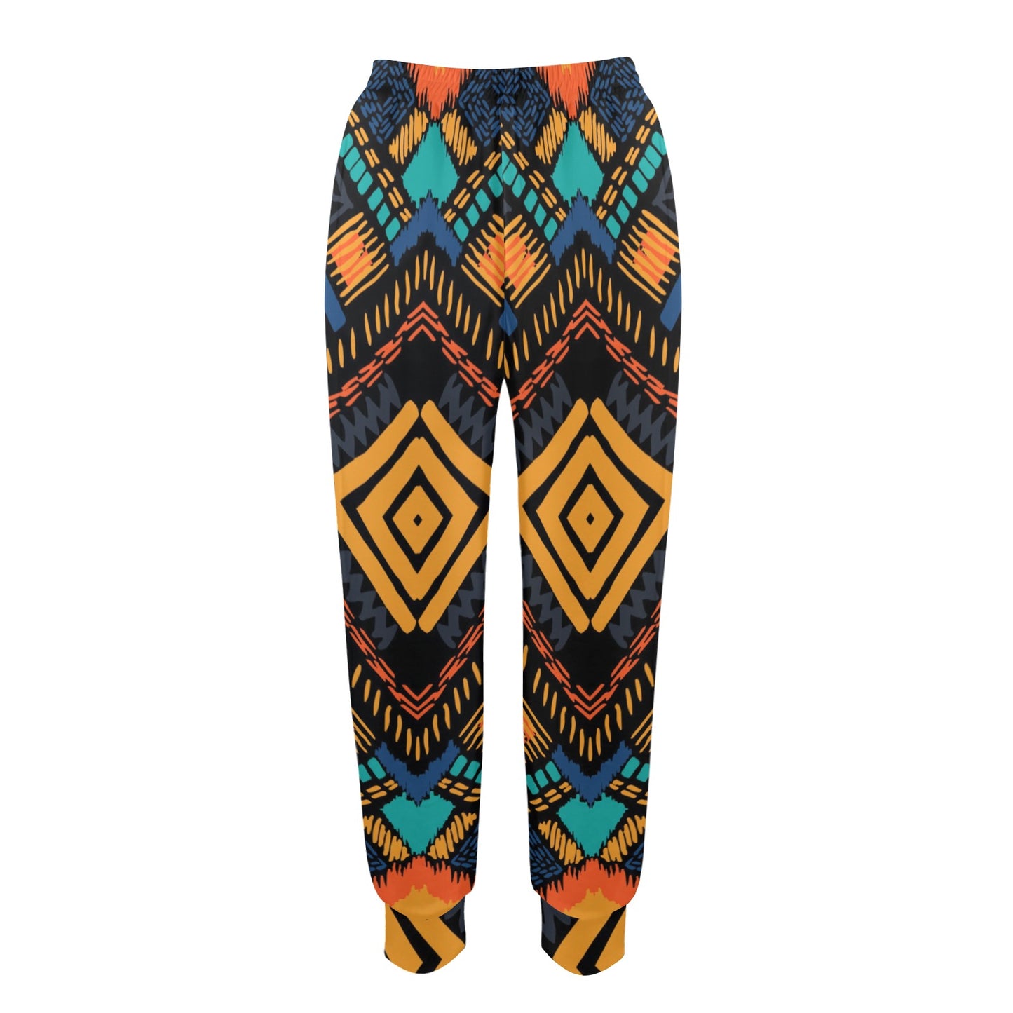 Kente Pattern Print Design 05 Women's Casual Track Pants