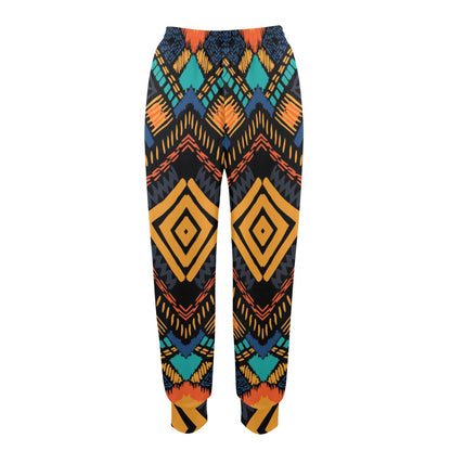 Kente Pattern Print Design 05 Women's Casual Track Pants