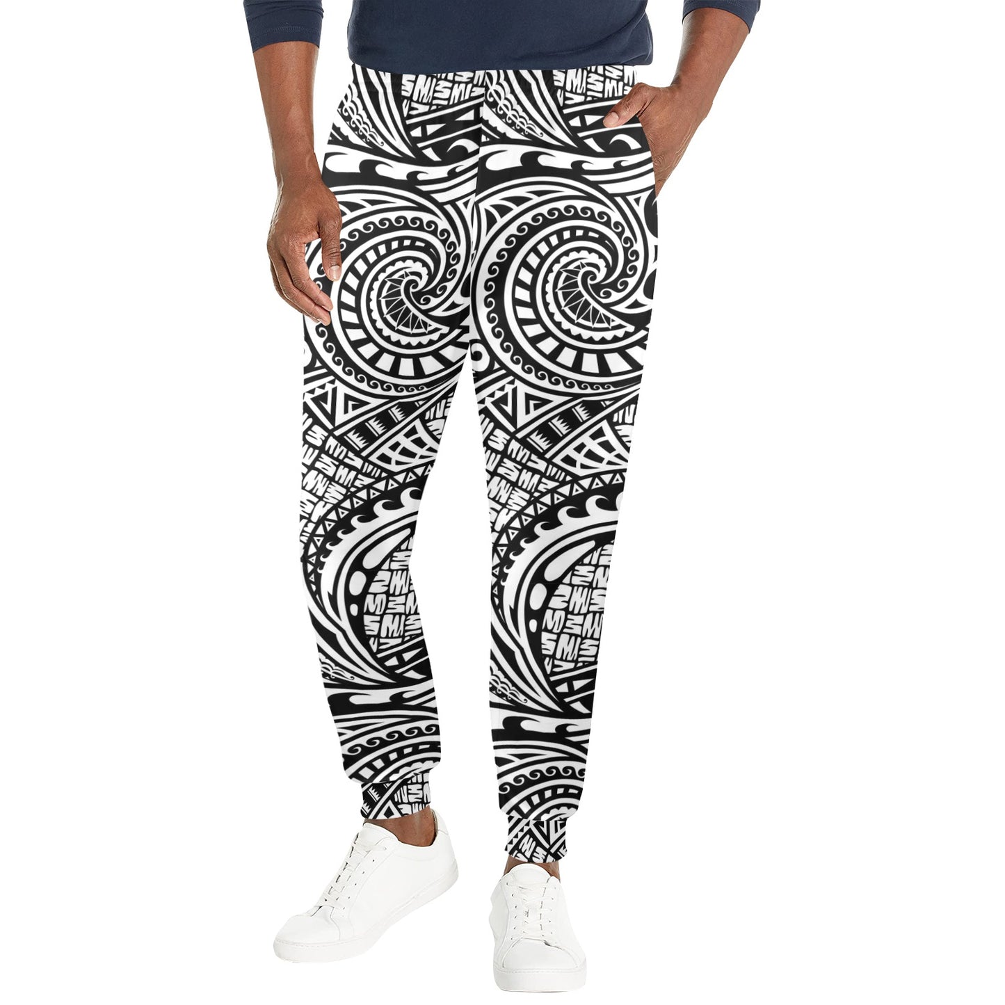 Polynesian Tribal Pattern Men's Casual Track Pants