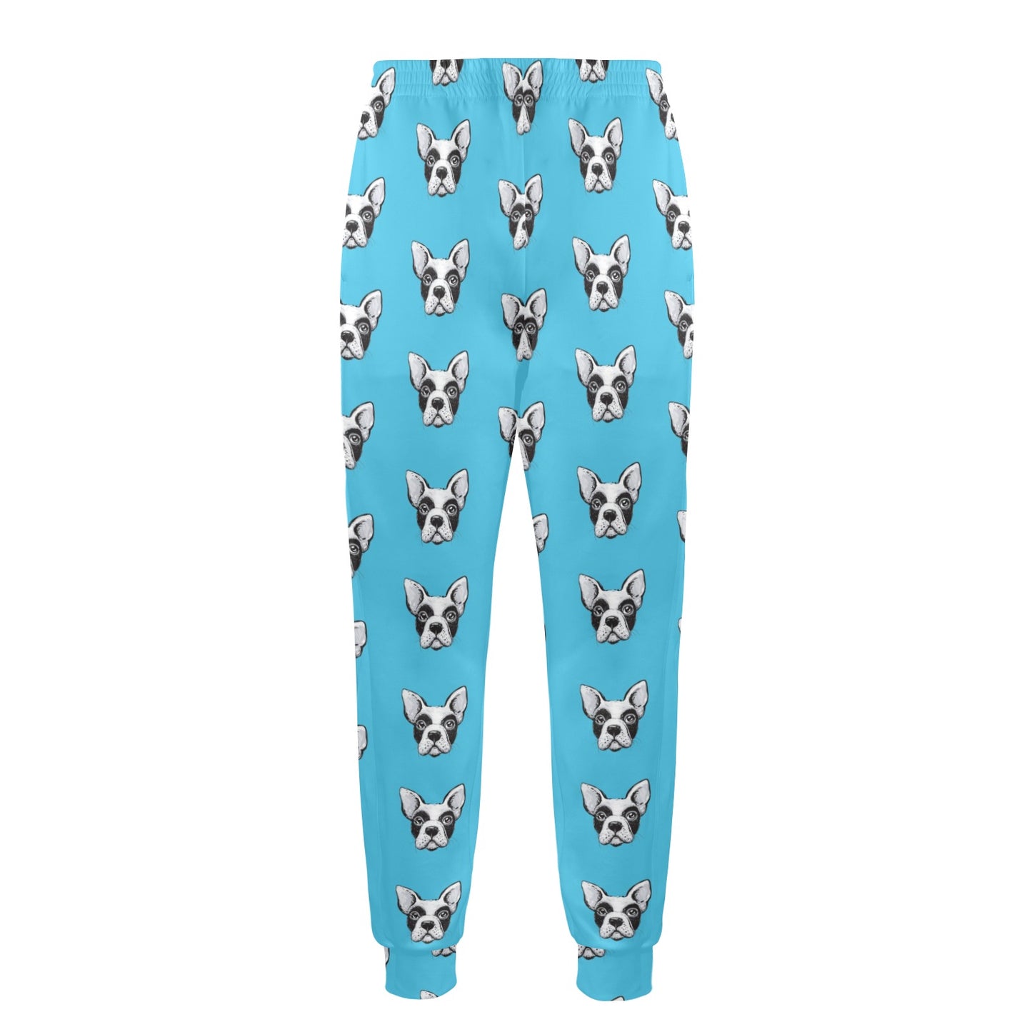 Boston Terrier Pattern Print Design 01 Men's Casual Track Pants