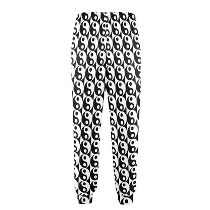 Yin Yang Classic Pattern Design Print Men's Casual Track Pants