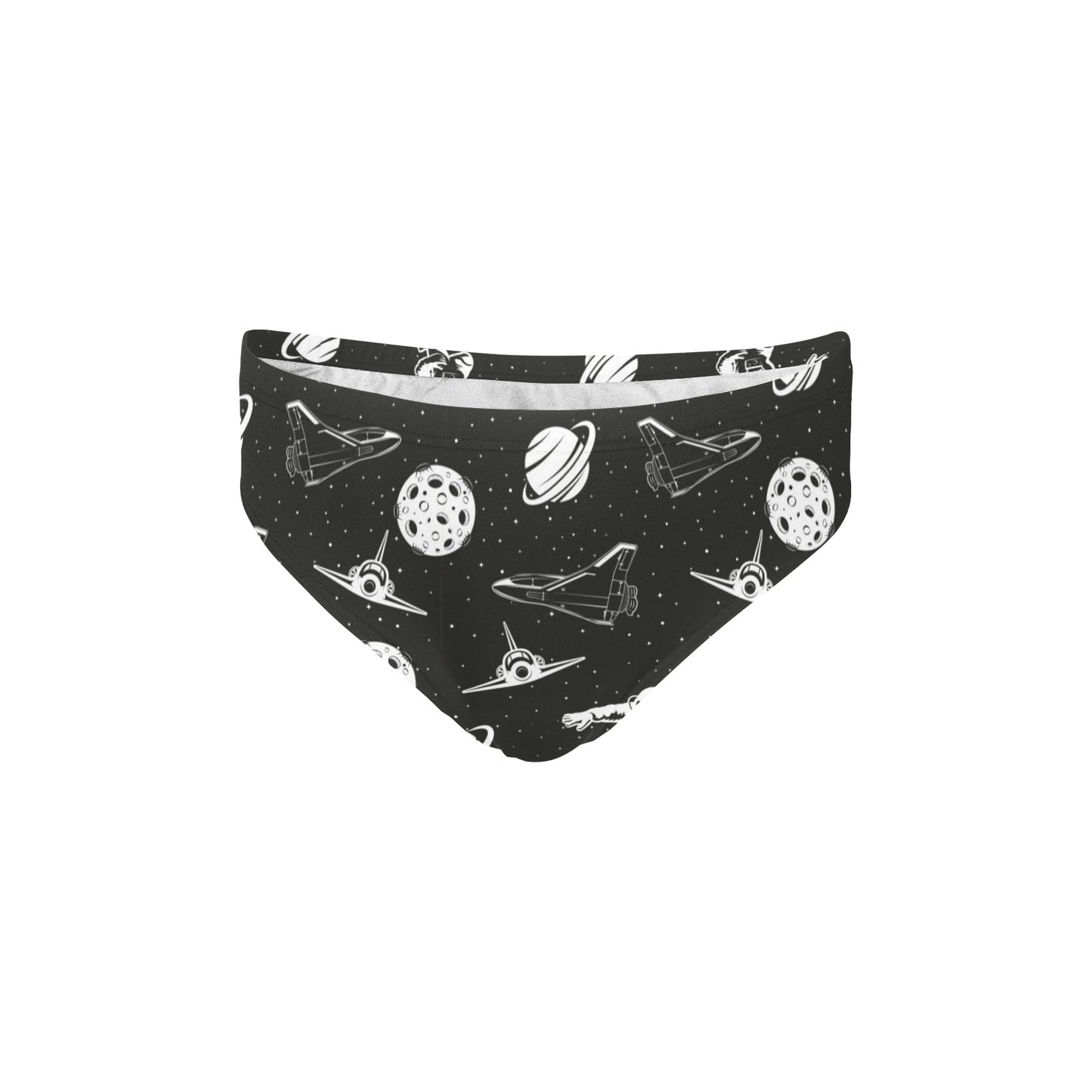 Space Astronauts Print Men's Swimming Briefs