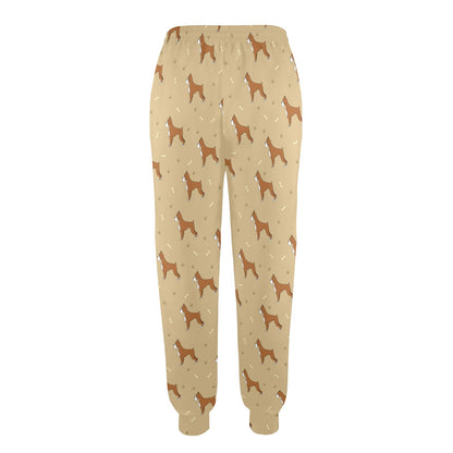 Boxers Pattern Print Design 02 Women's Casual Track Pants