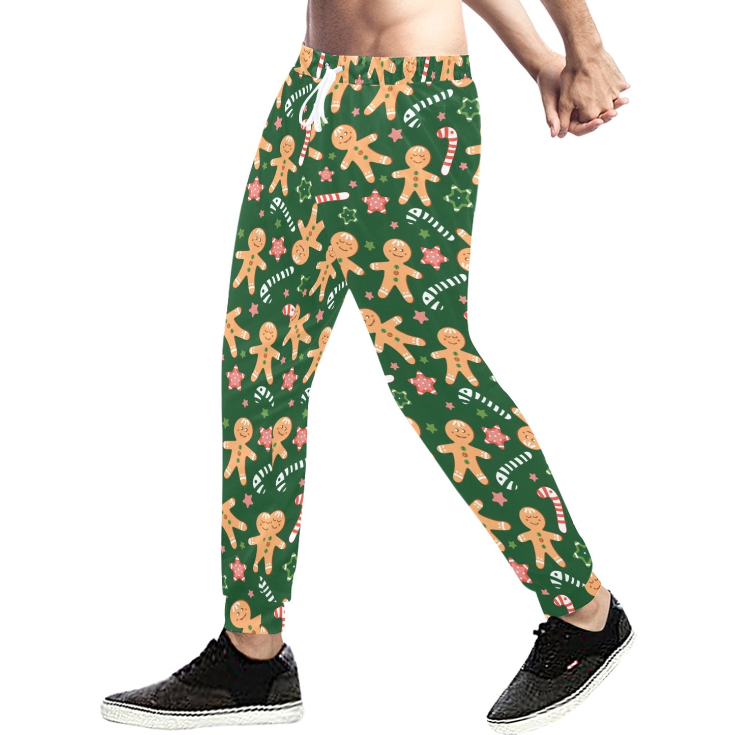 Gingerbread Pattern Print Design 04 Men's Sweatpants