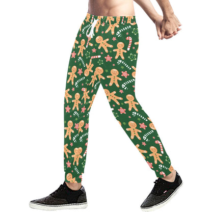 Gingerbread Pattern Print Design 04 Men's Sweatpants