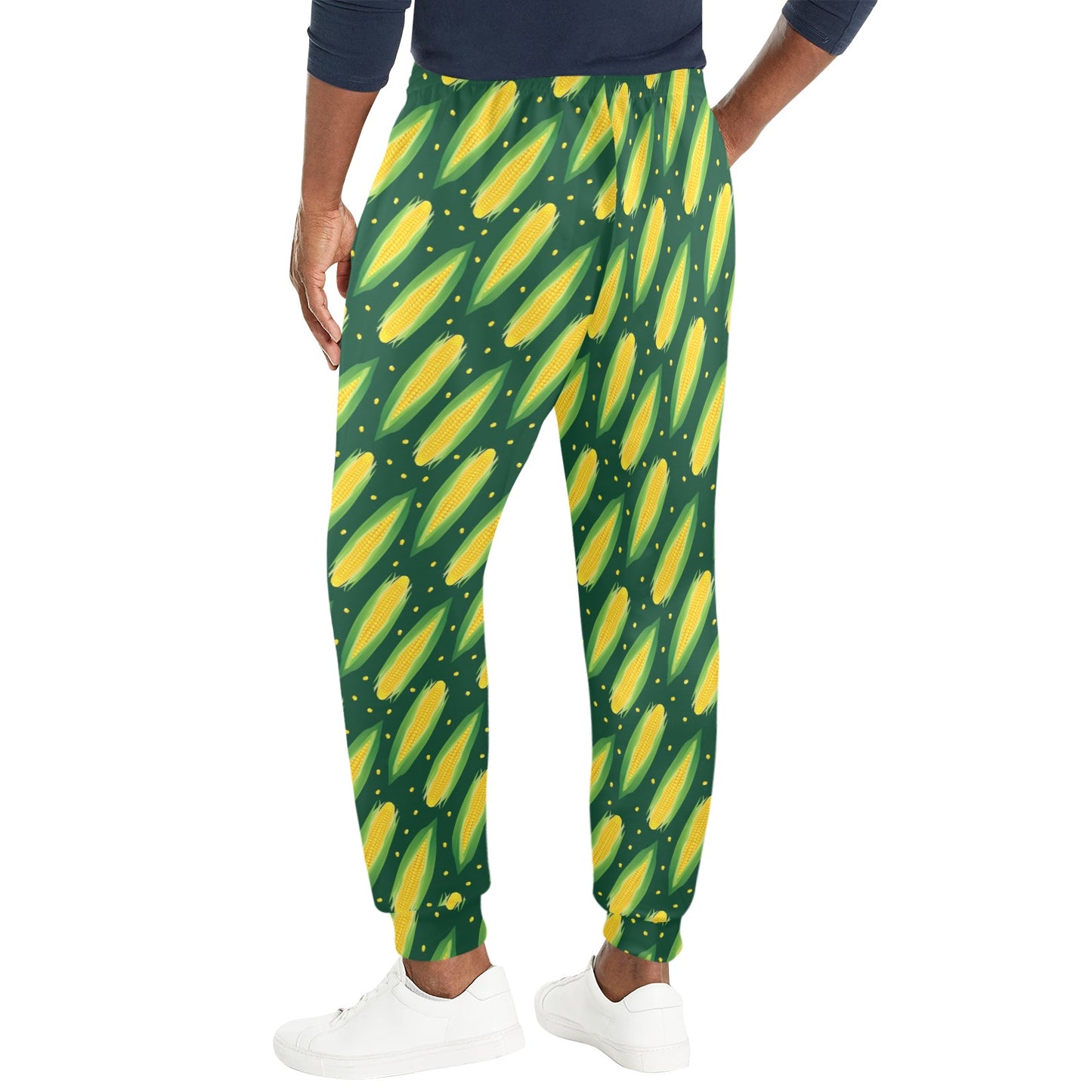 Corn Pattern Print Design 03 Men's Casual Track Pants