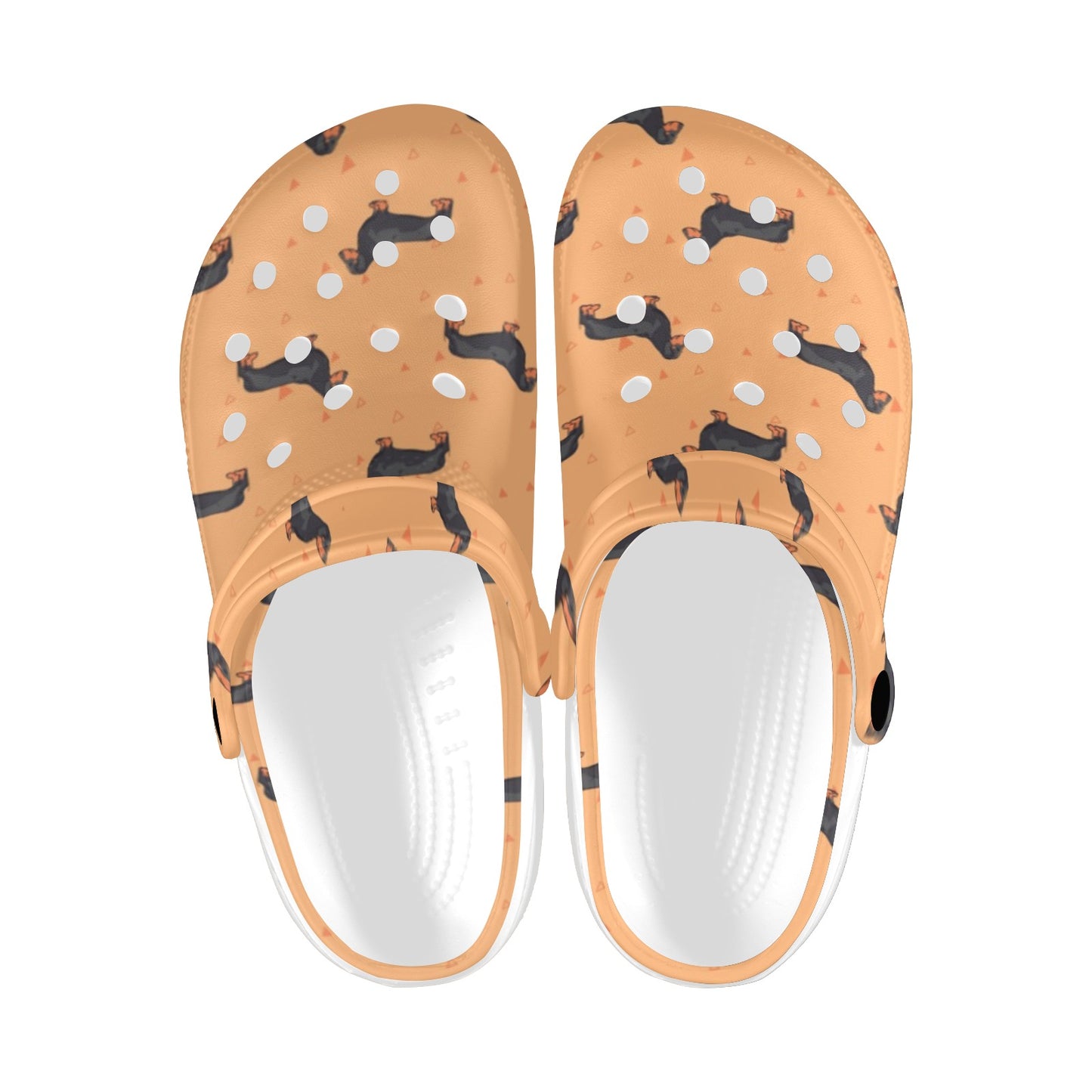 Dachshund Draw Print Pattern Unisex Clogs Shoes