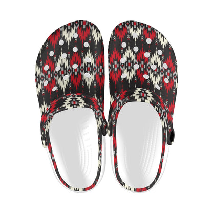 Southwestern Pattern Unisex Clogs Shoes