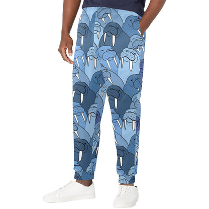 Walrus Pattern Print Design 01 Men's Casual Track Pants