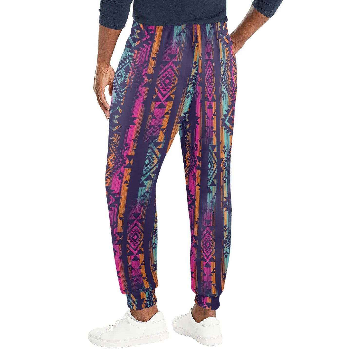Line Tribal Aztec Men's Casual Track Pants