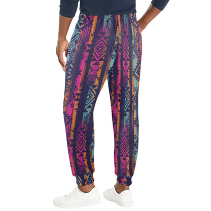 Line Tribal Aztec Men's Casual Track Pants