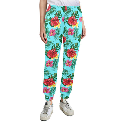Hibiscus Hawaiian Flower Women's Casual Track Pants