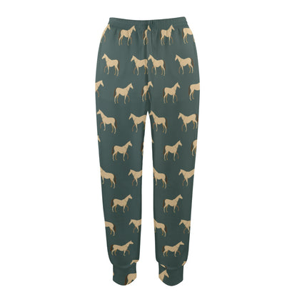 Horse Classic Themed Pattern Print Women's Casual Track Pants